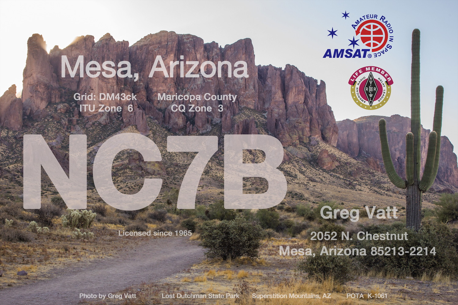 QSL Card for 2021