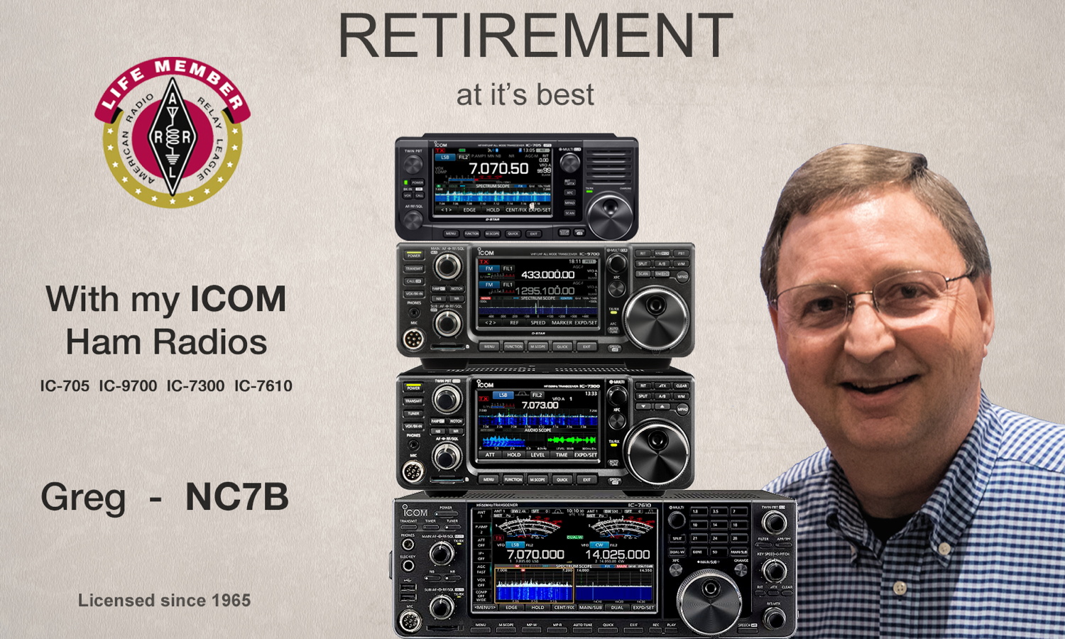 Retired with my ICOM radios
